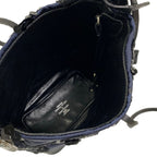 Louis Vuitton Shoulder Bag Monogram Sequins Spotlight Midnight Blue Leather — view 7