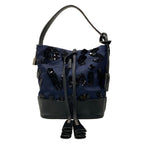 Louis Vuitton Shoulder Bag Monogram Sequins Spotlight Midnight Blue Leather