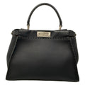 Fendi Handbag Peekaboo Iconic Selleria Black Leather