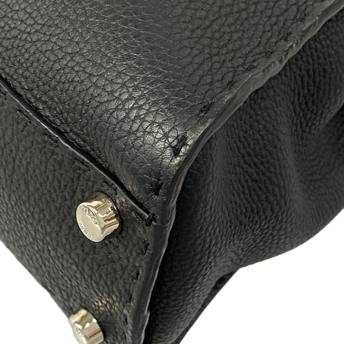 Fendi Handbag Peekaboo Iconic Selleria Black Leather — view 6