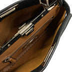 Fendi Handbag Peekaboo Iconic Selleria Black Leather — view 7