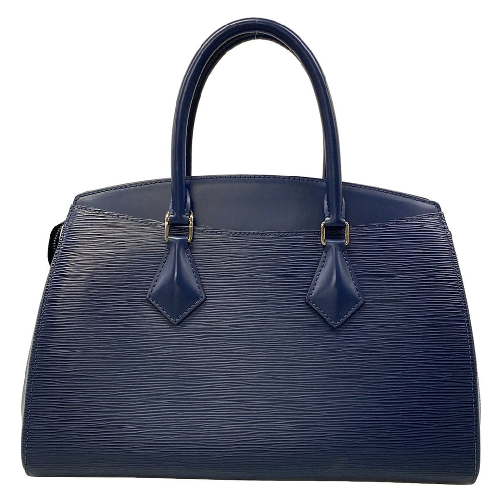 Louis Vuitton Handbag Epi Soufflot MM Andigo Blue Leather — view 3