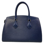 Louis Vuitton Handbag Epi Soufflot MM Andigo Blue Leather — view 3