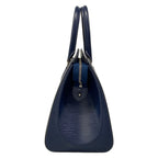 Louis Vuitton Handbag Epi Soufflot MM Andigo Blue Leather — view 4