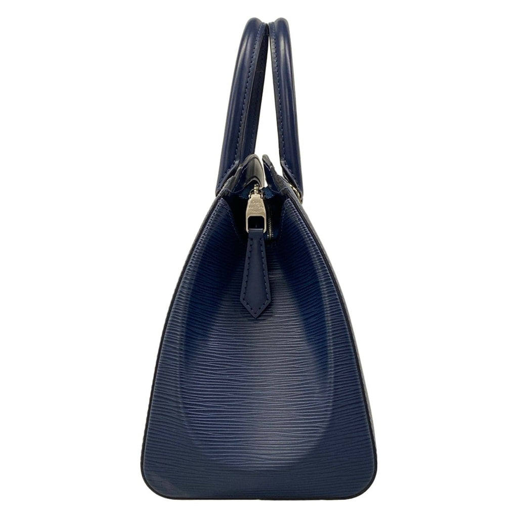Louis Vuitton Handbag Epi Soufflot MM Andigo Blue Leather — view 2