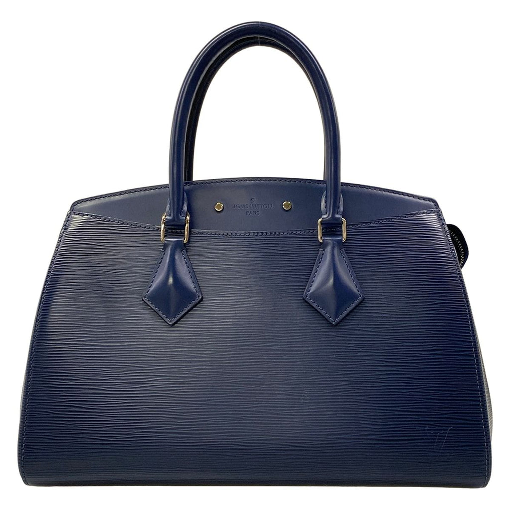Louis Vuitton Handbag Epi Soufflot MM Andigo Blue Leather