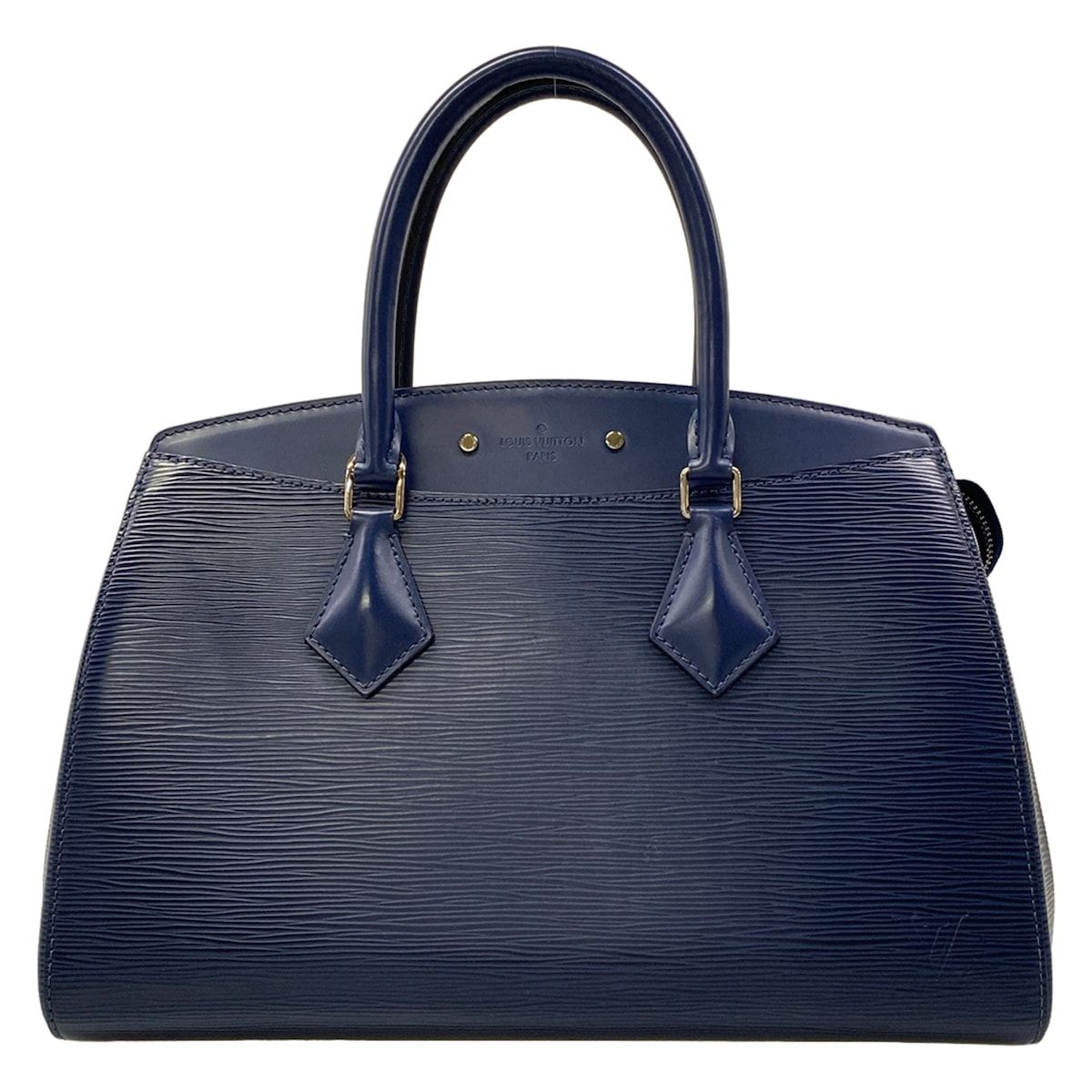 Louis Vuitton Handbag Epi Soufflot MM Andigo Blue Leather