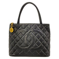 Chanel Tote Reissue Black Gold