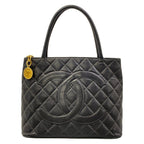 Chanel Tote Reissue Black Gold