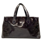 Louis Vuitton Handbag Monogram Vernis Wilshire PM Amarante Leather — view 3