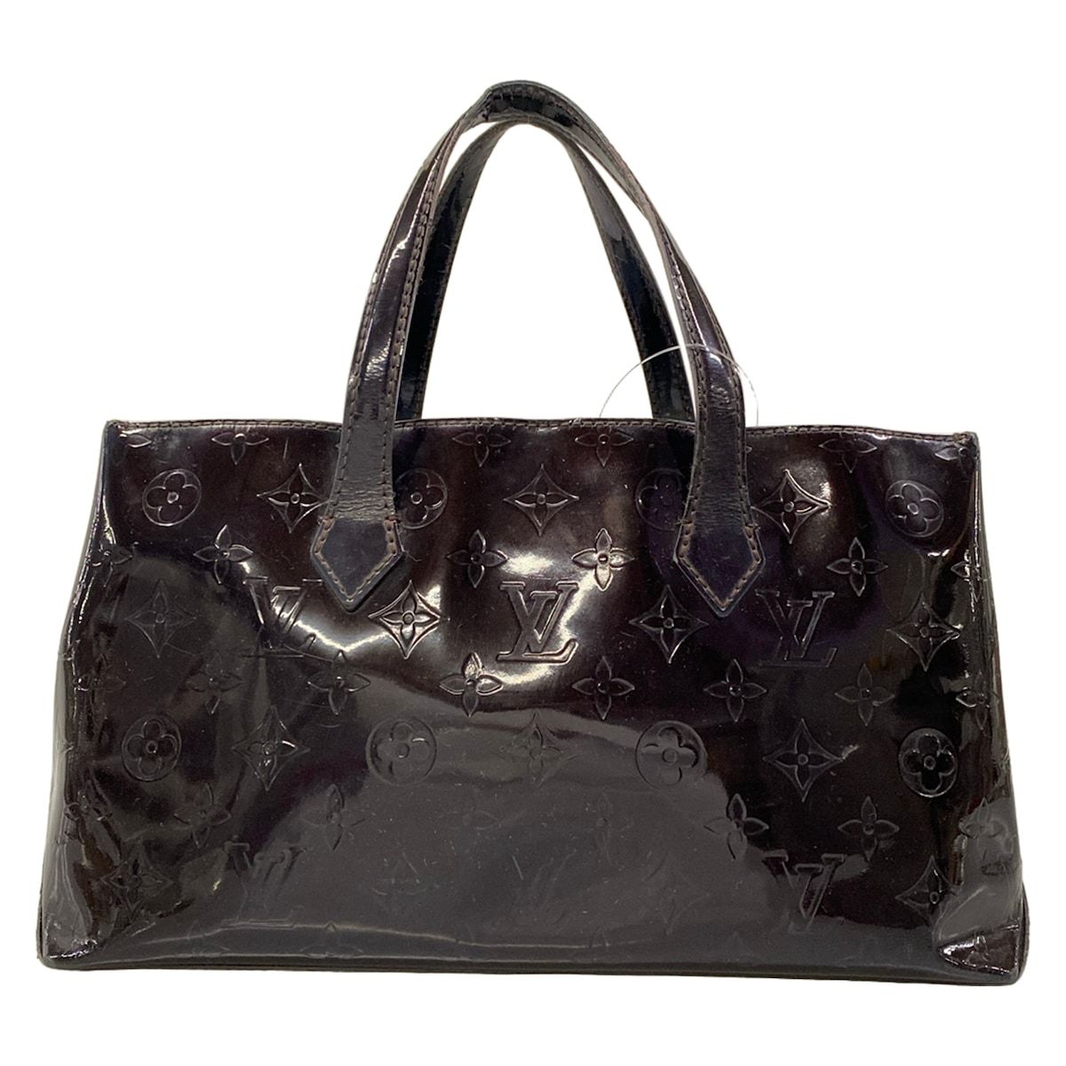 Louis Vuitton Handbag Monogram Vernis Wilshire PM Amarante Leather — view 3