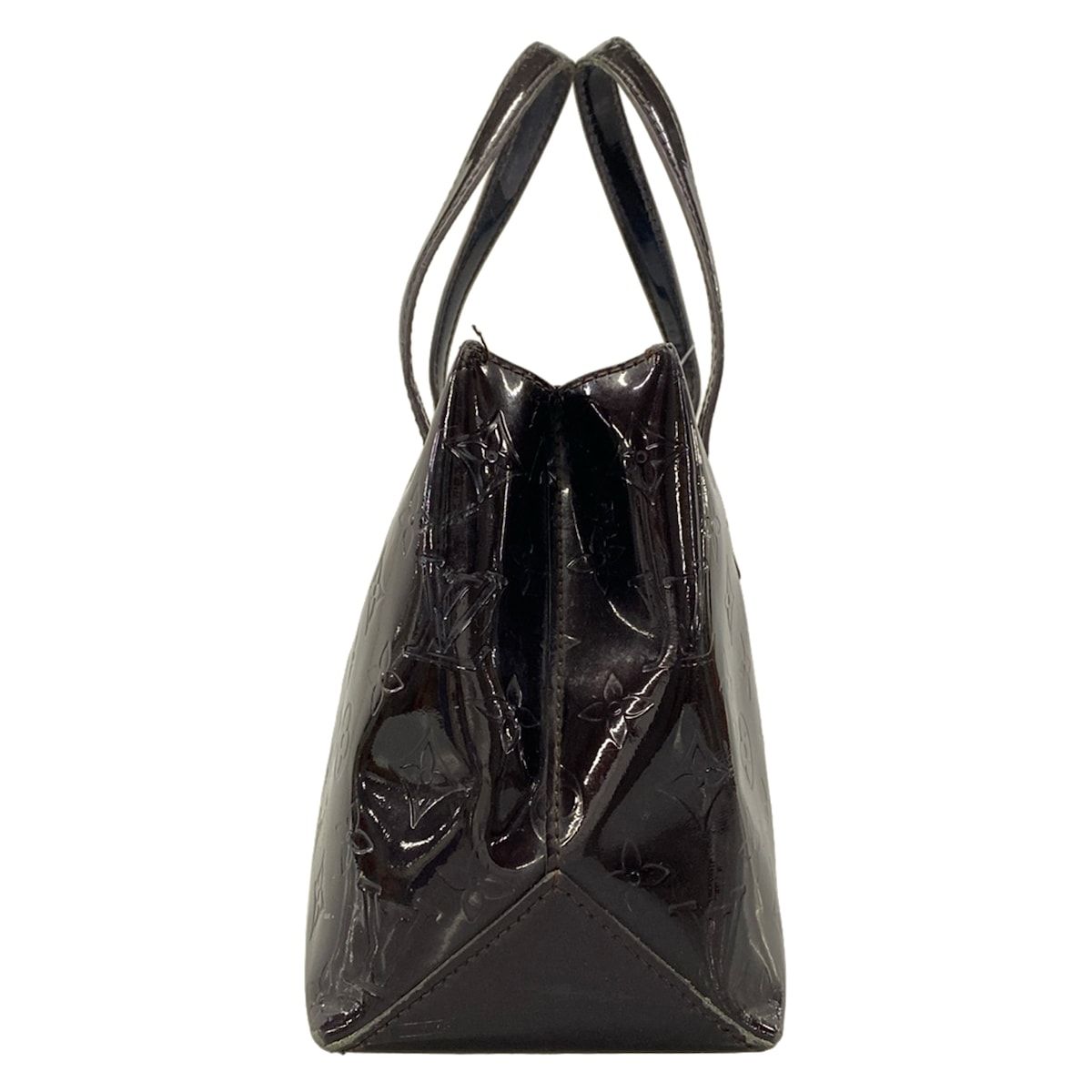 Louis Vuitton Handbag Monogram Vernis Wilshire PM Amarante Leather — view 4