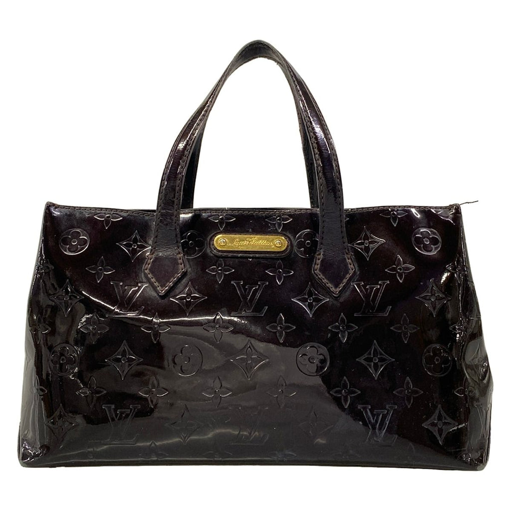 Louis Vuitton Handbag Monogram Vernis Wilshire PM Amarante Leather
