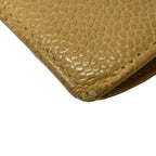 Chanel 2 Folding Wallet Light Brown Gold Kiss Lock — view 8