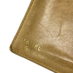 Chanel 2 Folding Wallet Light Brown Gold Kiss Lock — view 5