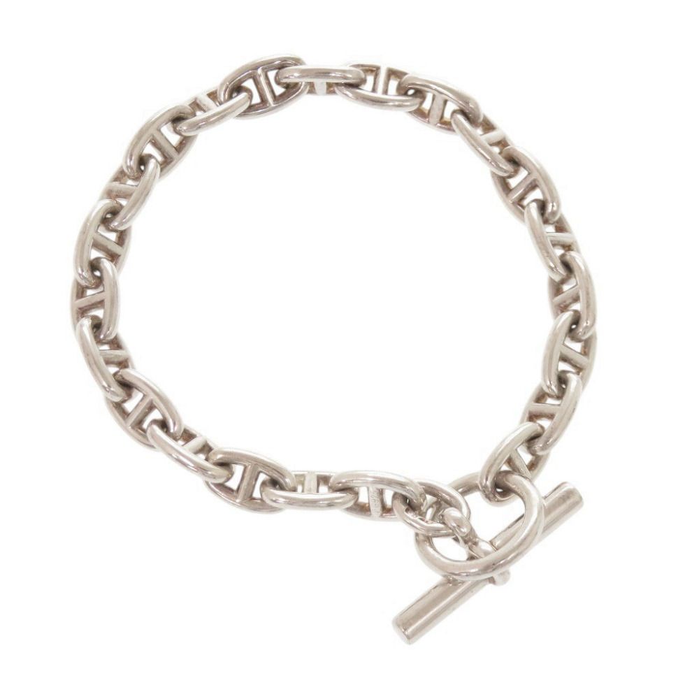 Hermes Chaine D'ancre TPM 22 Links 925 Sterling Silver Bracelet — view 2