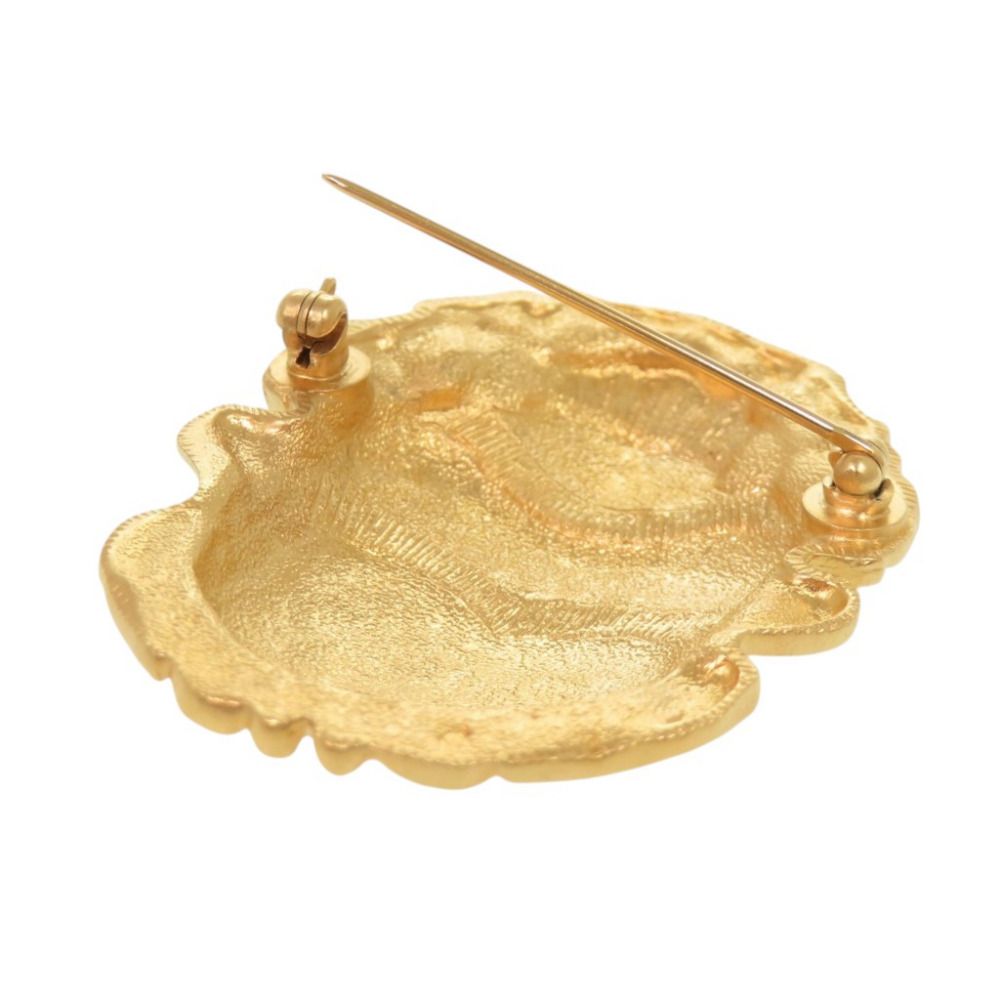 Chanel Scarab Motif CC Logo Metal Gold Brooch — view 4