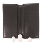 Gucci Logo Leather Black Billfold Wallet — view 5