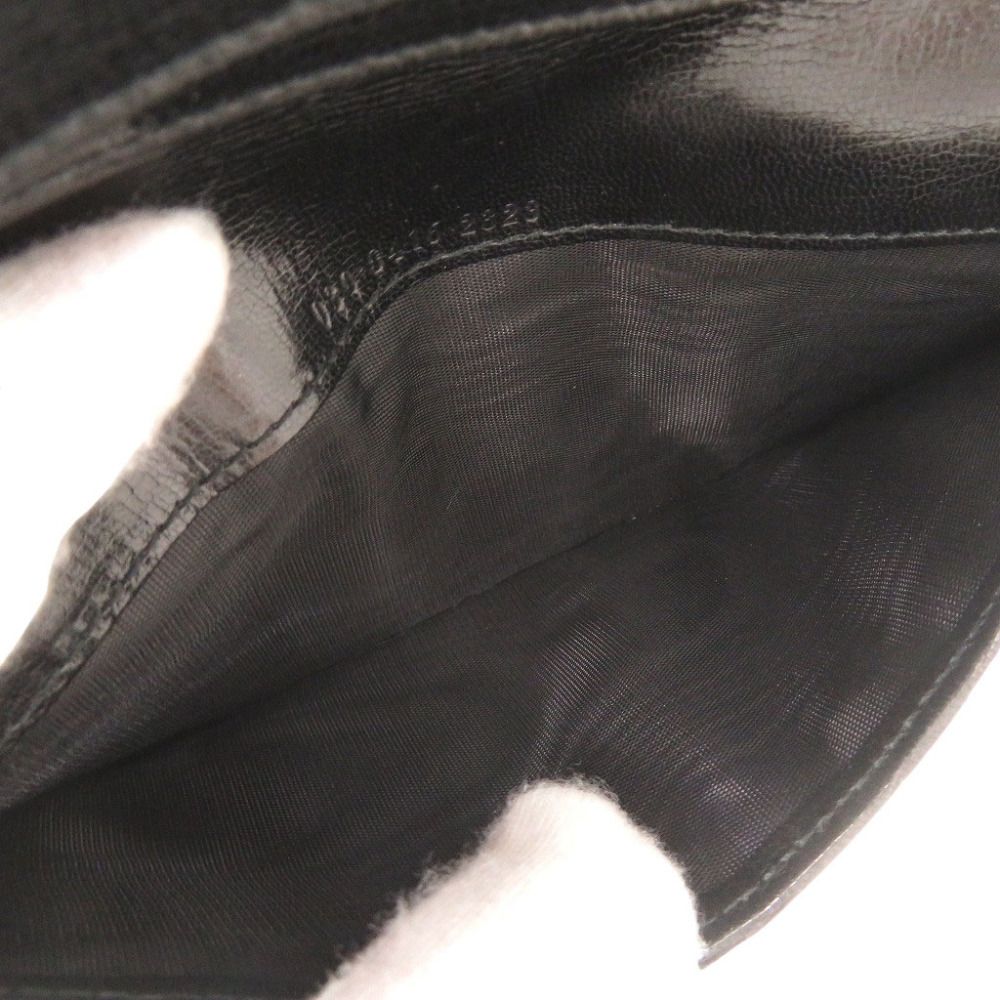Gucci Logo Leather Black Billfold Wallet — view 6