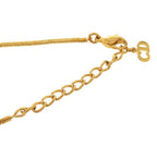 Dior D Logo Metal Gold Necklace — view 5