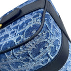 Dior Handbag Groove 20 Oblique Small Denim Leather 2-Way Shoulder Trotter — view 8