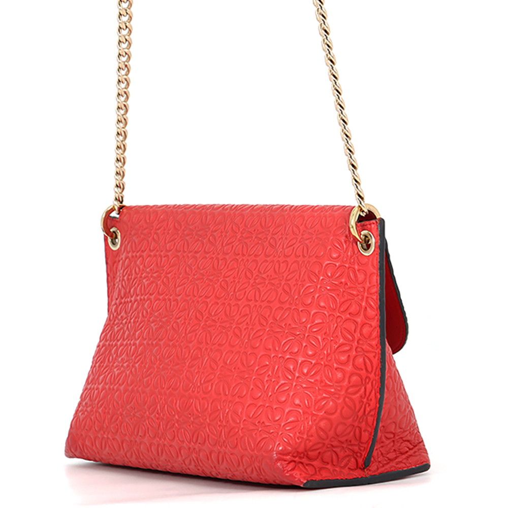 Loewe Chain Shoulder Bag Avenue Anagram Leather — view 2