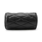 Saint Laurent Paris Chain Shoulder Bag Micro Saddle Tube Lambskin Aaaju Black — view 3