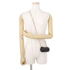 Saint Laurent Paris Chain Shoulder Bag Micro Saddle Tube Lambskin Aaaju Black — view 4