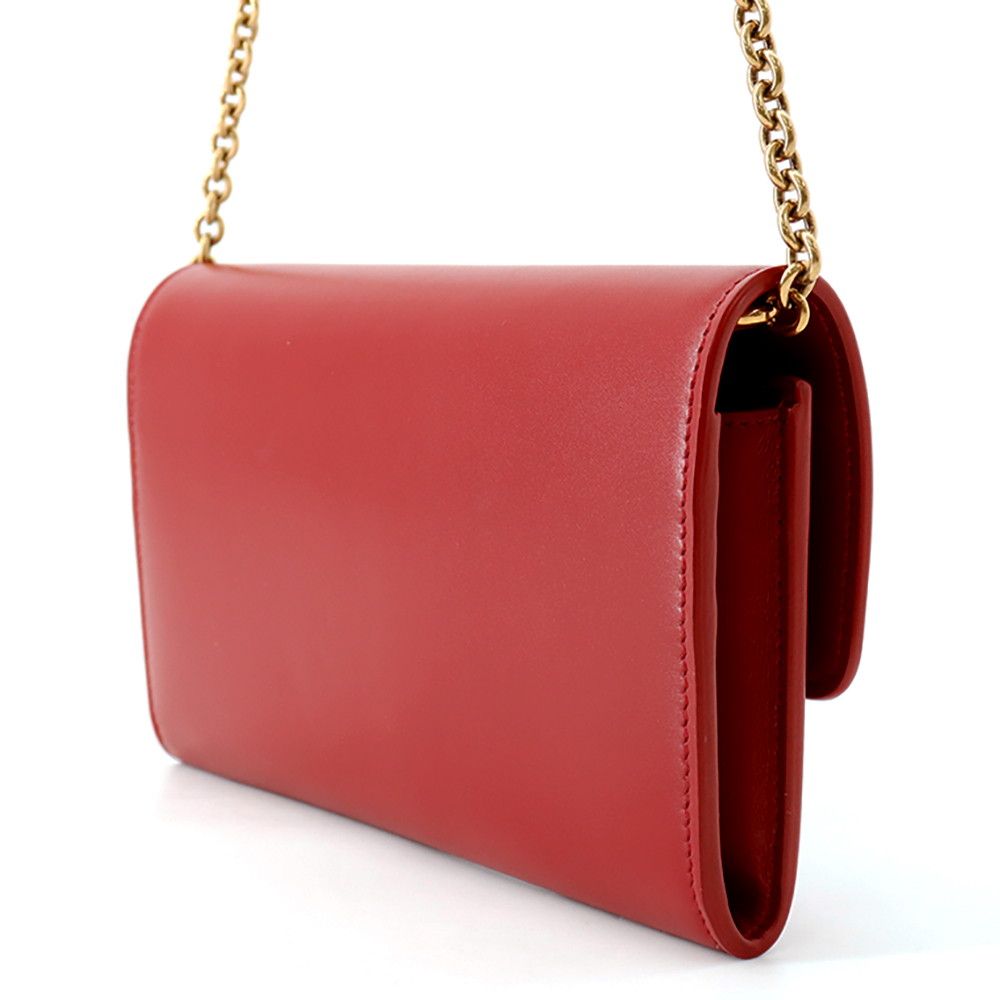 Saint Laurent Paris Chain Shoulder Wallet Maillon Calfskin — view 2