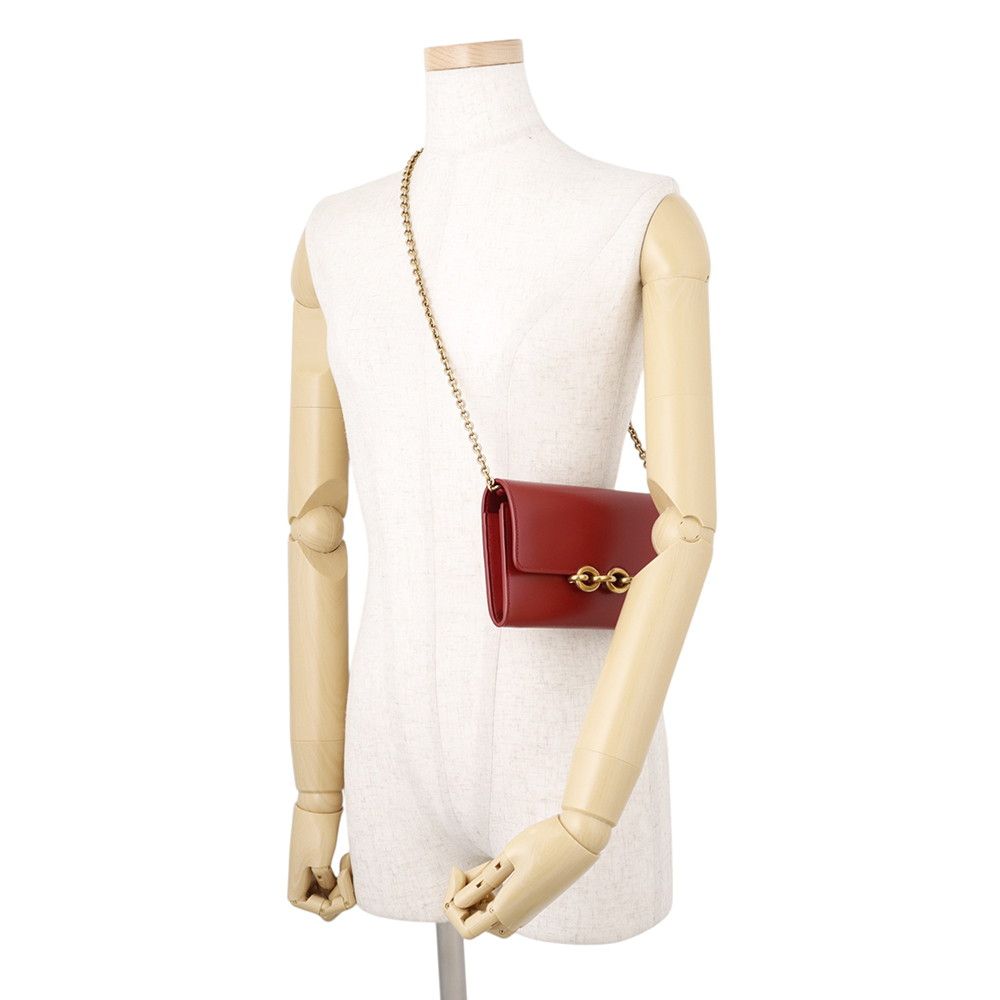 Saint Laurent Paris Chain Shoulder Wallet Maillon Calfskin — view 4