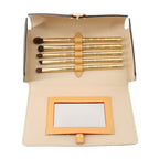 Louis Vuitton Lip & Eye Brush Set 5 Pieces Monogram Travel Set Vanity