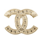 Chanel Brooch CC Logo Rhinestone Faux Pearl Metal — view 3