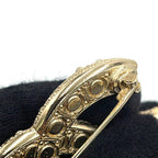 Chanel Brooch CC Logo Rhinestone Faux Pearl Metal — view 5