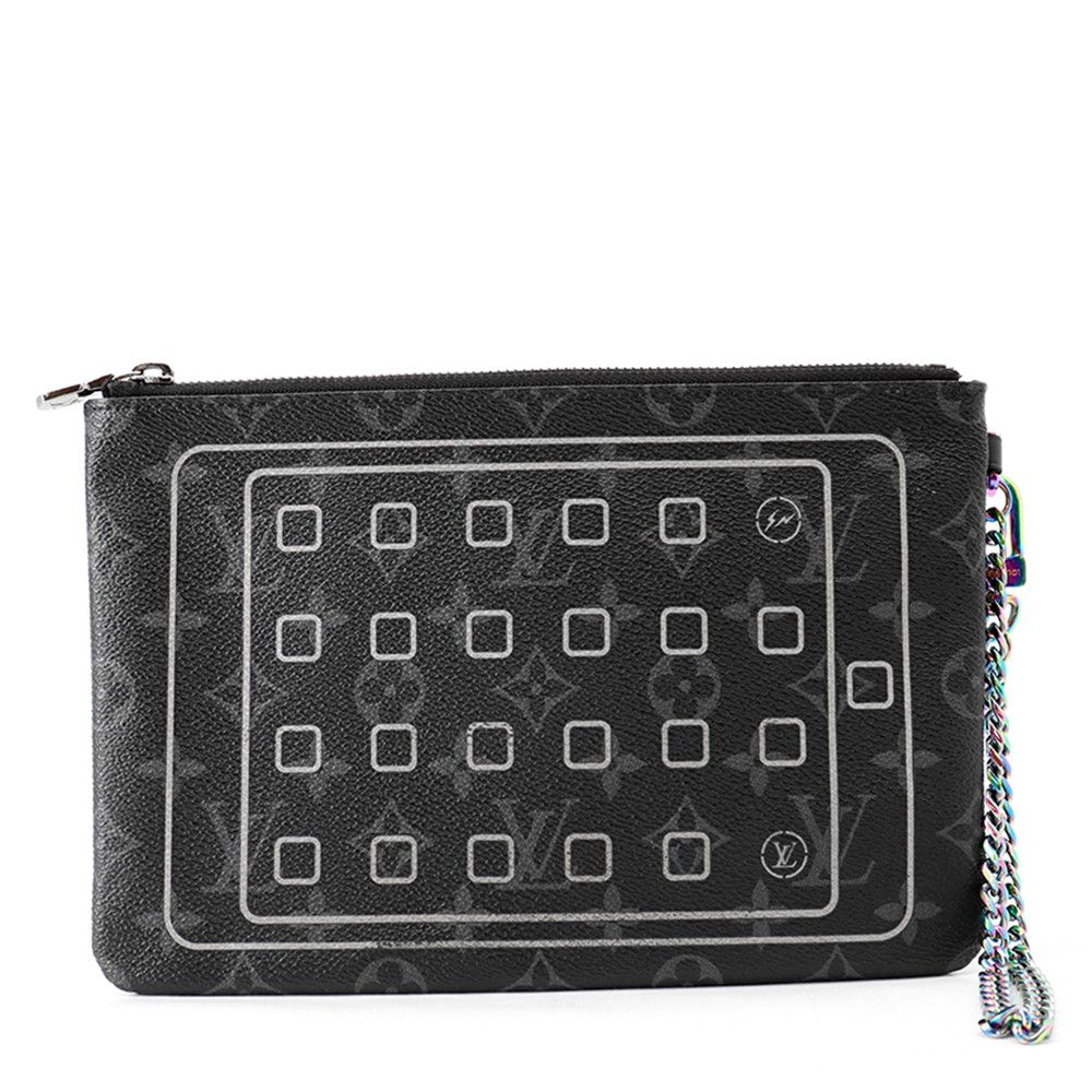 Louis Vuitton Clutch Monogram Eclipse iPad Pouch Case Fragment Hiroshi Fujiwara