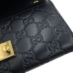 Gucci Chain Wallet Guccissima Leather Black Shoulder — view 8