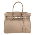 Hermes Birkin 30 Silver Handbag Togo
