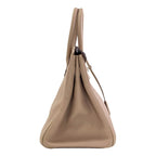 Hermes Birkin 30 Silver Handbag Togo — view 3