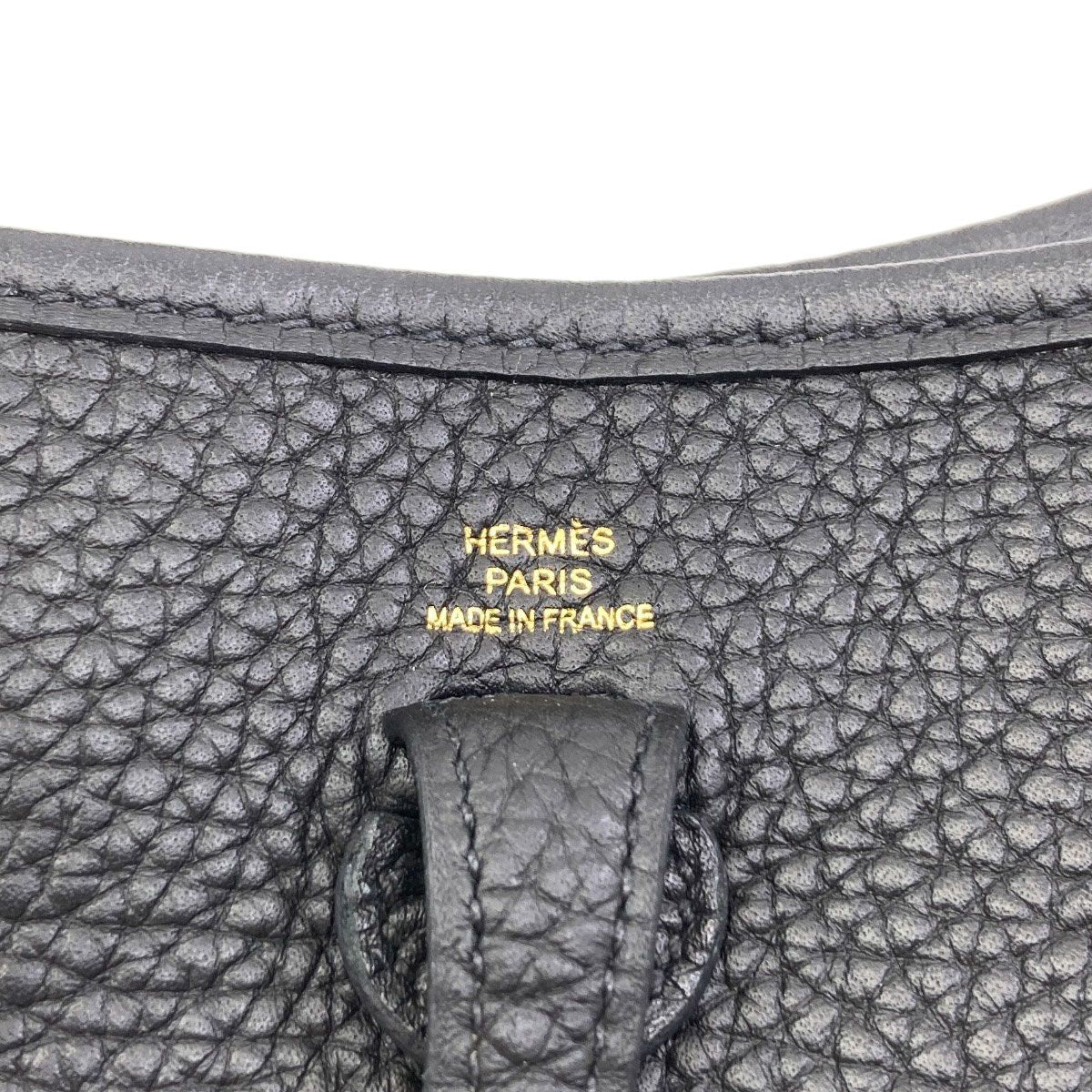 Hermes Evelyne TPM Gold Shoulder Bag Taurillon Clemence — view 6