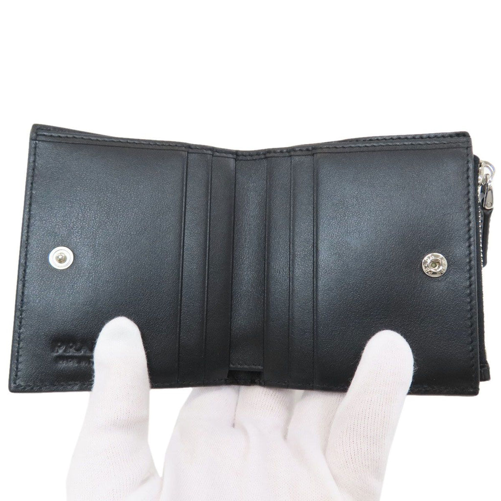 Prada Embossed Bi Foldwallet Leather Wallet — view 4