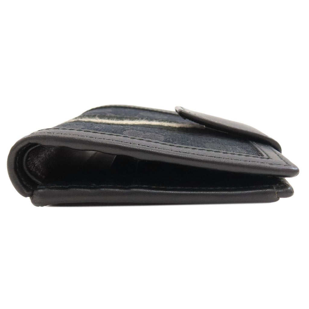 Gucci 035 5 Sherry Line Bi Foldwallet Canvas Leather Wallet — view 3