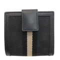 Gucci 035 5 Sherry Line Bi Foldwallet Canvas Leather Wallet