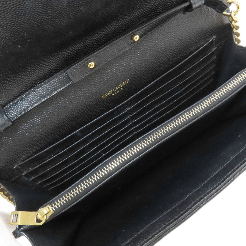 Saint Laurent Eve Chain Wallet Enverop Shoulder Calf — view 6