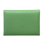 Hermes Coin Case Calvi Duo Vert Cricket