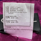 Chanel Jacket 36 S Purple Tweed Sequin Border Coco Button Cotton — view 4