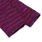 Chanel Jacket 36 S Purple Tweed Sequin Border Coco Button Cotton — view 5