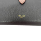 Celine 2 Folding Wallet Grey Light Pink Leather — view 5