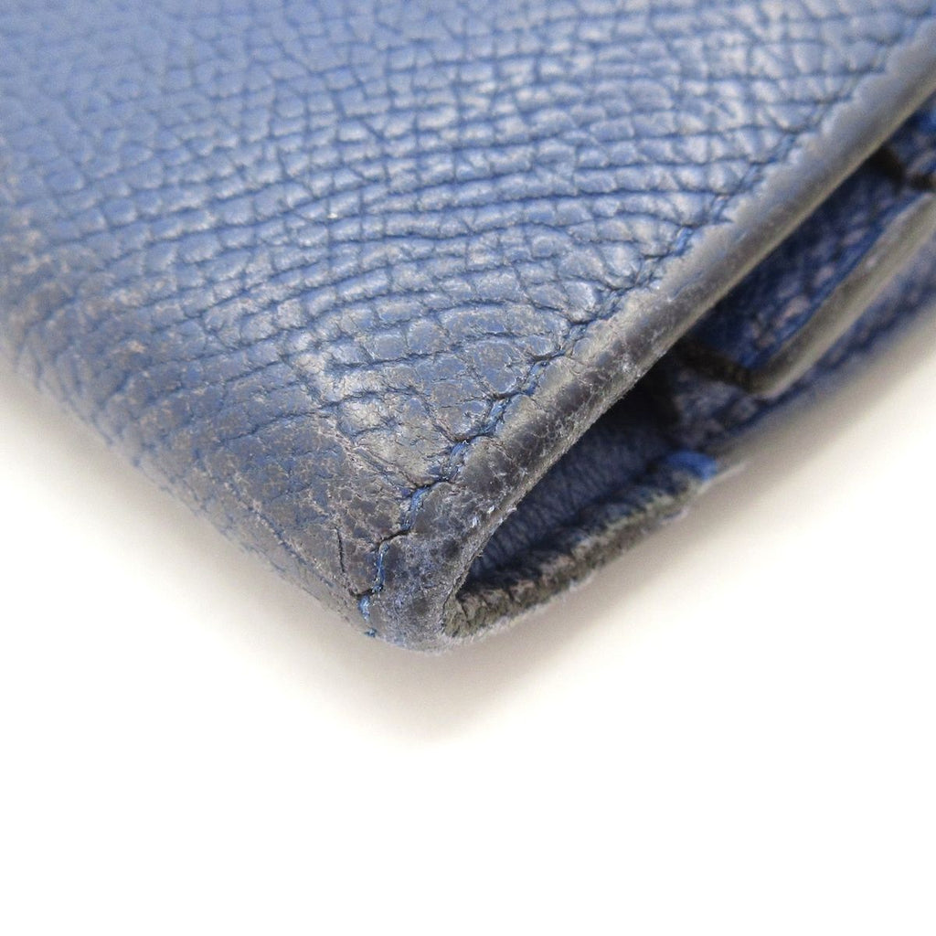 Hermes Wallet Constance Long Blue Electric Silver — view 8
