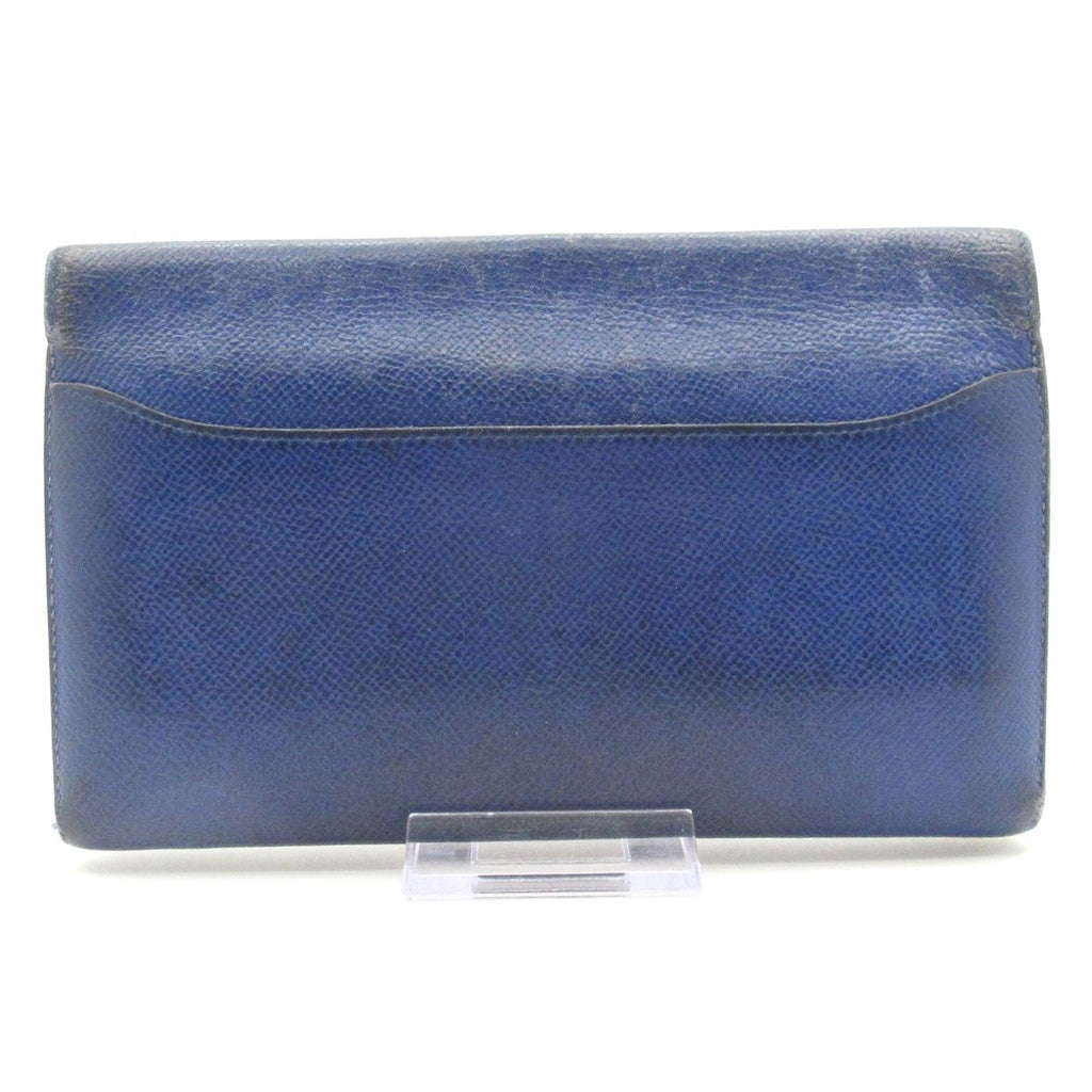 Hermes Wallet Constance Long Blue Electric Silver — view 2