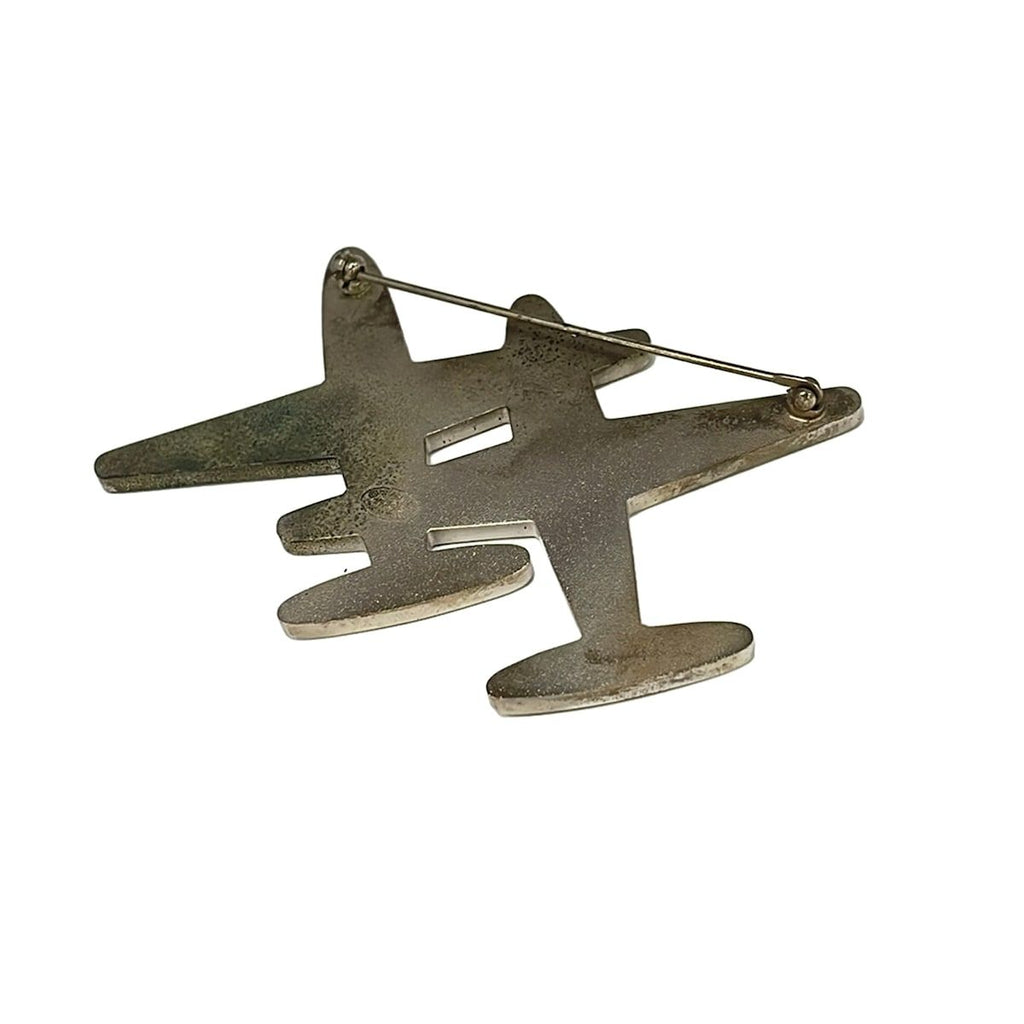 Chanel Brooch Silver Airplane — view 2