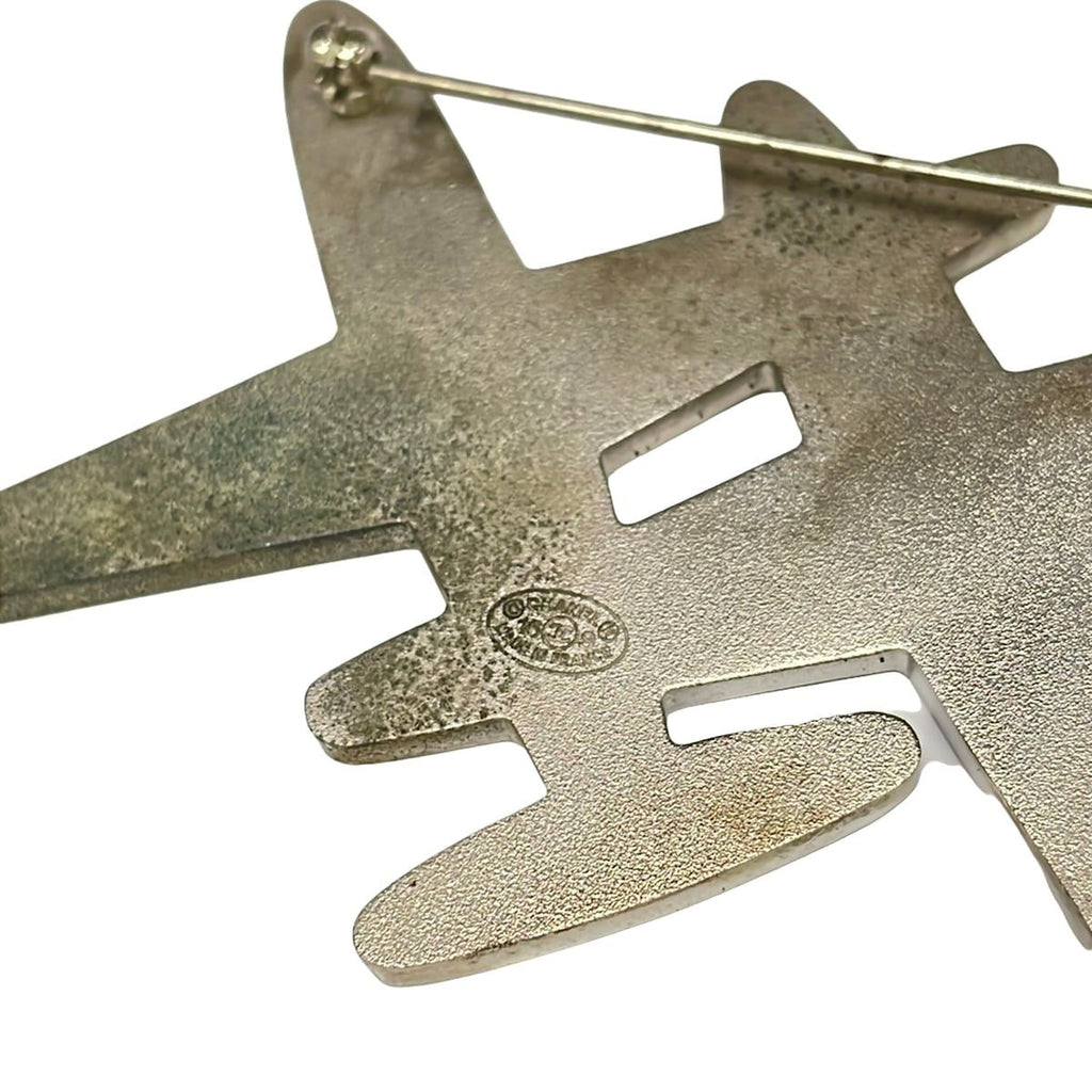 Chanel Brooch Silver Airplane — view 3